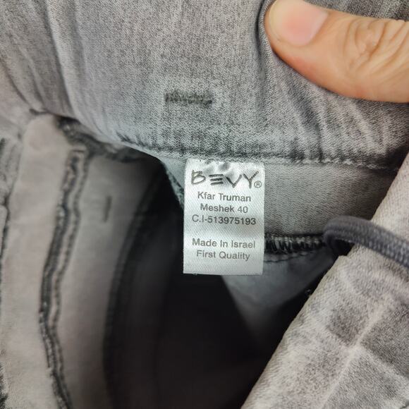 Bevy Flog Jeans Womens 23 Slim Fit Stretch Gray Wash Button Fly Made in Israel - Picture 7 of 8